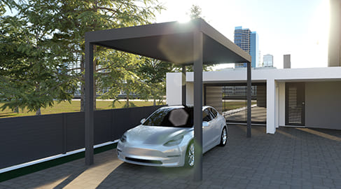 Carport aluminium E-NAO simple