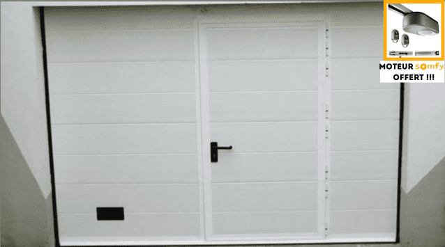Porte de garage sectionnelle à double rainure